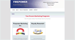 Desktop Screenshot of firepowermarketing.com