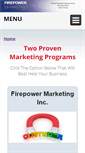 Mobile Screenshot of firepowermarketing.com